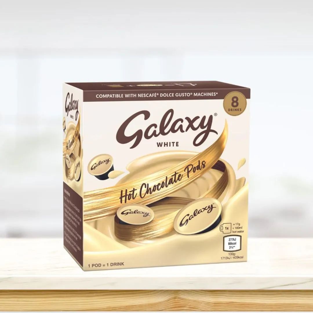 Galaxy White Hot Chocolate Pods - Capsules for Dolce Gusto Machines, 120g