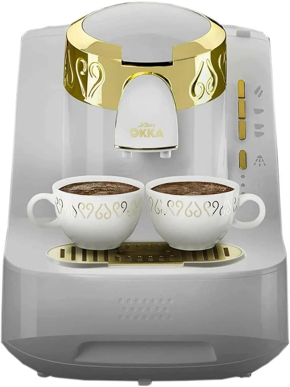 Arzum Okka - Turkish Coffee Machine - White/Gold - OK008