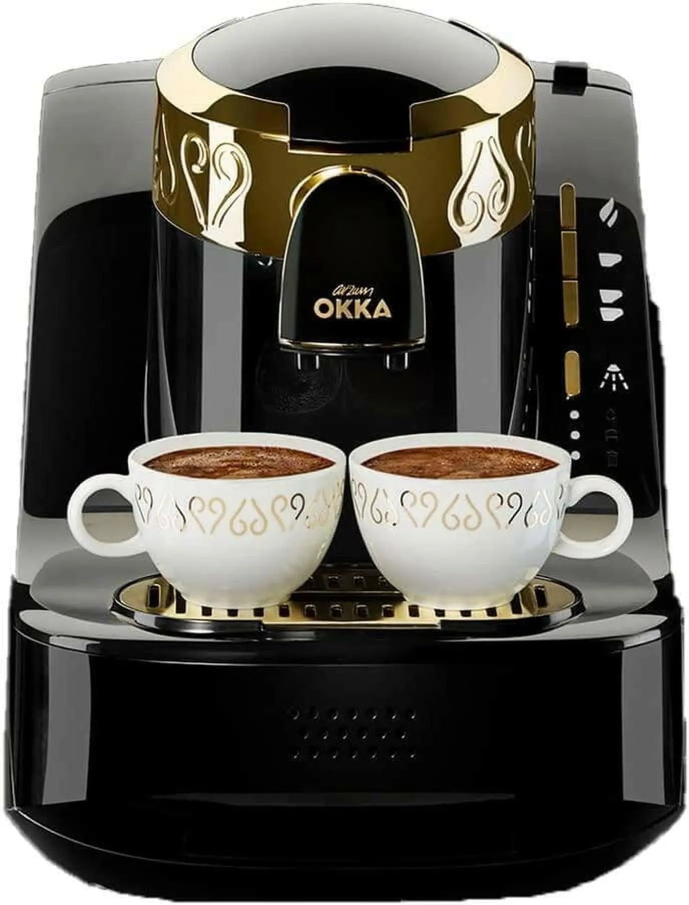 Arzum Okka - Turkish Coffee Machine 950Ml - Black/Gold - OK008