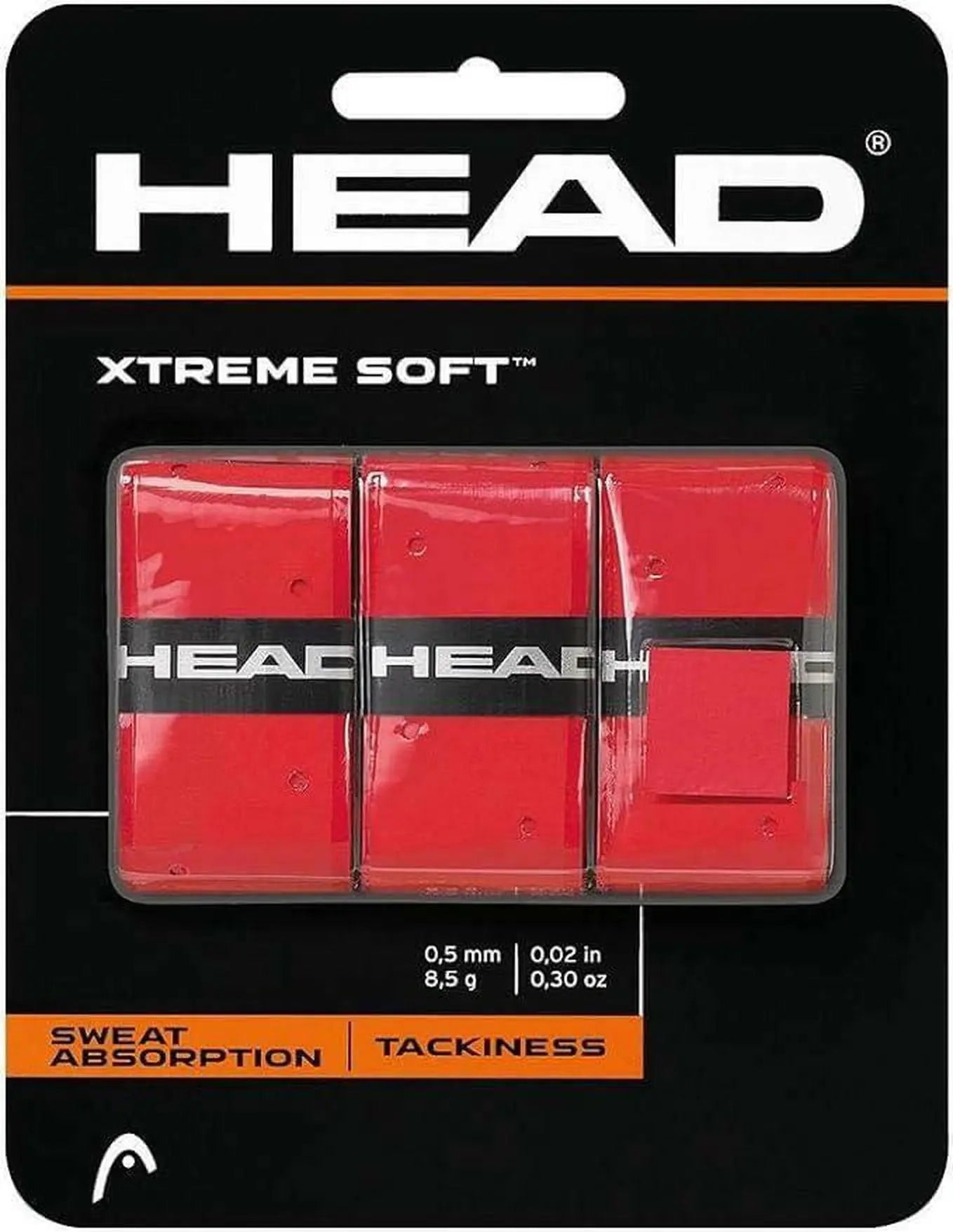 Head Xtreme Soft Racquet Overgrip - Tennis Racket Grip Tape - 3-Pack