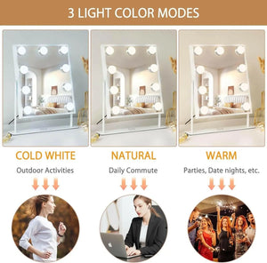 Hollywood Lighted Makeup Mirror