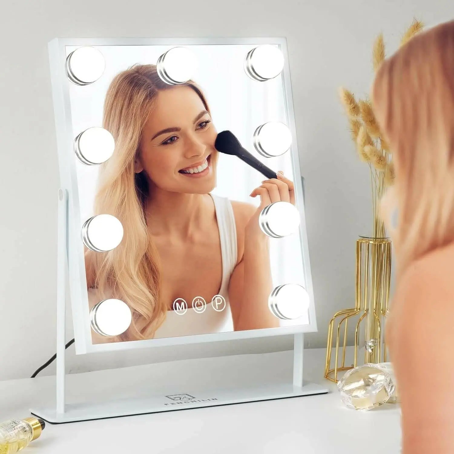 Hollywood Lighted Makeup Mirror