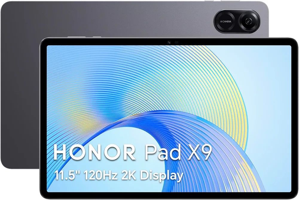 HONOR Pad9 X9, 11.5-inch Wi-Fi Tablet, 4GB+128GB, 120Hz 2K Fullview Display, 6 Speakers, Android 13, Space Grey