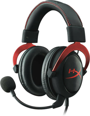 HyperX Cloud II Gaming Headset for PC & PS4 & Xbox One, Nintendo Switch, Red, Wired