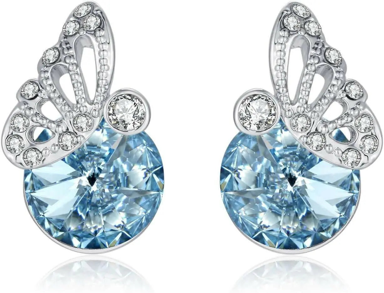 KRUCKEL butterfly earrings made with Swarovski Crystal