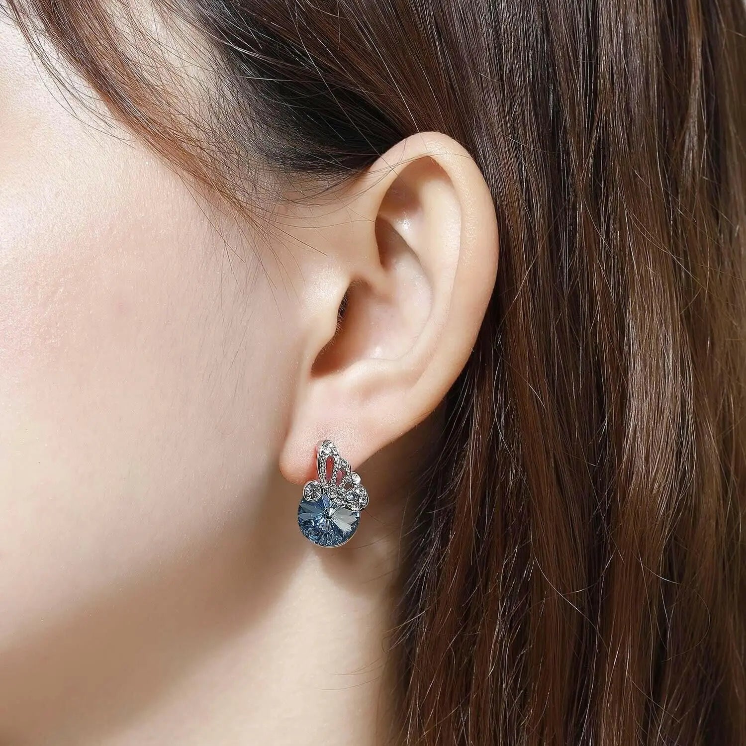 KRUCKEL butterfly earrings made with Swarovski Crystal