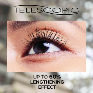 L'Oreal Paris Telescopic Mascara Magnetic Black, Precise Application for Up to 60 Percent Longer Looking Lashes