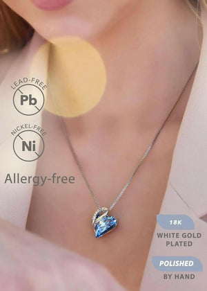 Leafael Infinity Love Heart Necklace diamond heart necklace