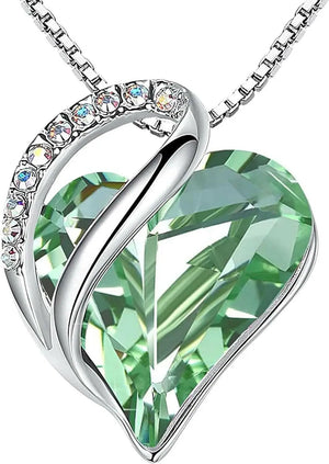 Leafael Infinity Love Heart Necklace diamond heart necklace