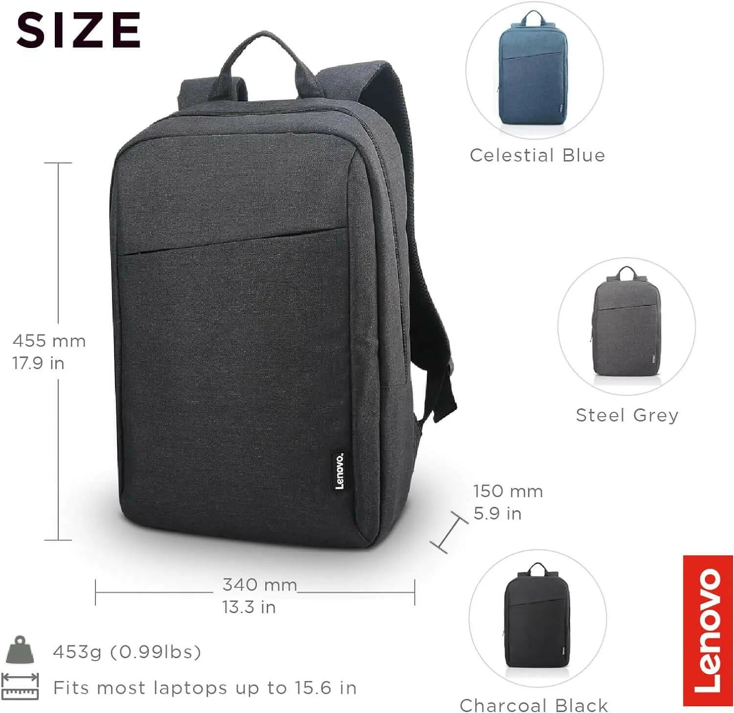 Lenovo B210 15.6 inch Casual Laptop Backpack