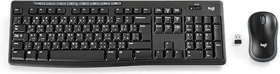Logitech Mk270 Wireless Keyboard And Mouse Combo For Windows, 2.4 Ghz Wireless, Compact Wireless Mouse, 8 Multimedia And Shortcut Keys