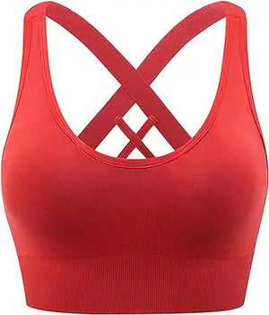 Sports bra for women Longline Medium Support, Full Coverage Strappy Back Sports Bra