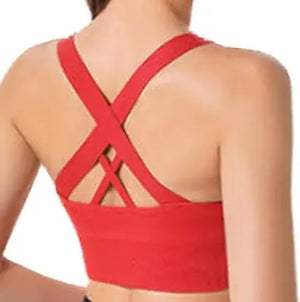 Sports bra for women Longline Medium Support, Full Coverage Strappy Back Sports Bra