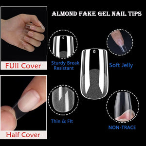 MAGIC ARMOR Gel Nail Tips - 120pcs Square Fake Nails