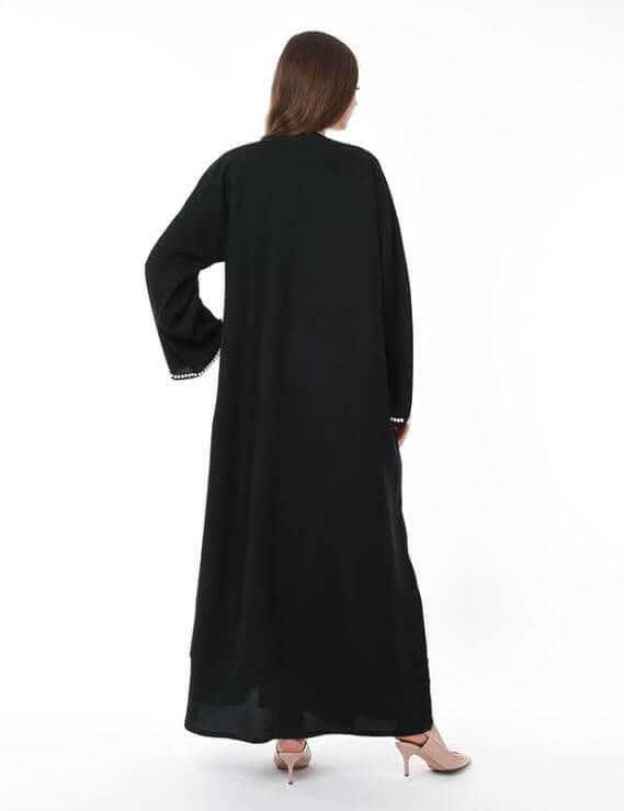 Women Abaya With Hand Pearl Work - Modest Wear - Modest Fashion - Designer Abaya - Trendy Abaya - Colored Abaya - Islamic Clothing