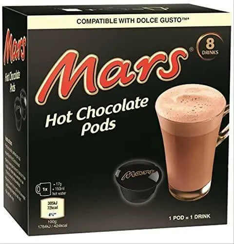 Mars hot chocolate - Compatible Dolce Gusto Pods - 8 Capsules