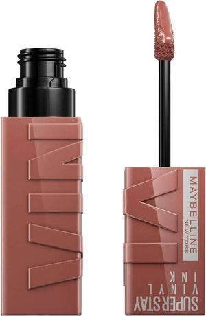 Maybelline New York Super Stay Vinyl Ink Nudes Long-wear Transfer Proof Gloss Lipstick, Punchy