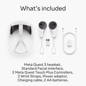 Meta Quest 3 128GB— Breakthrough Mixed Reality — Powerful Performance — Asgard’s Wrath 2 Bundle