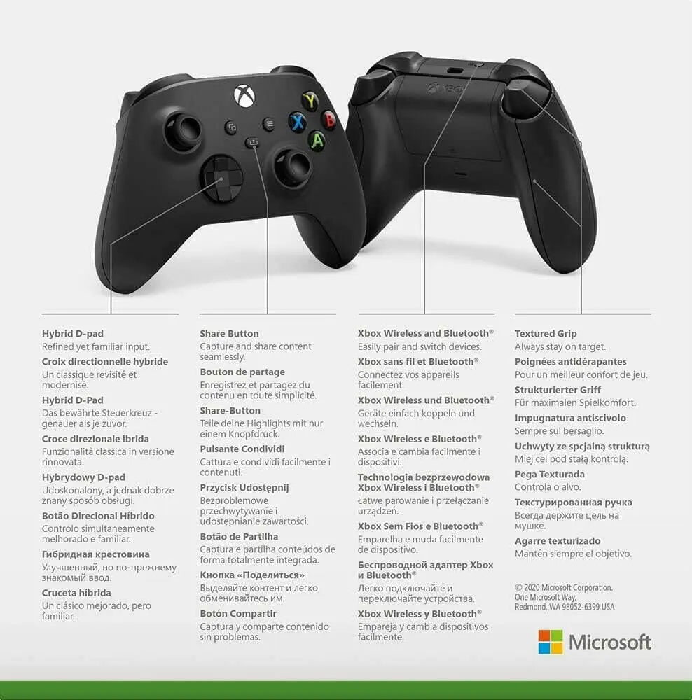 Microsoft Xbox Series X Wireless Controller, Black