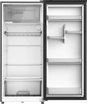 Midea 268 Liters Free Standing Single Door Refrigerator, Semi Auto Defrosting, Tempered Glass, Full Insulation Body, Best Compact Small Fridge