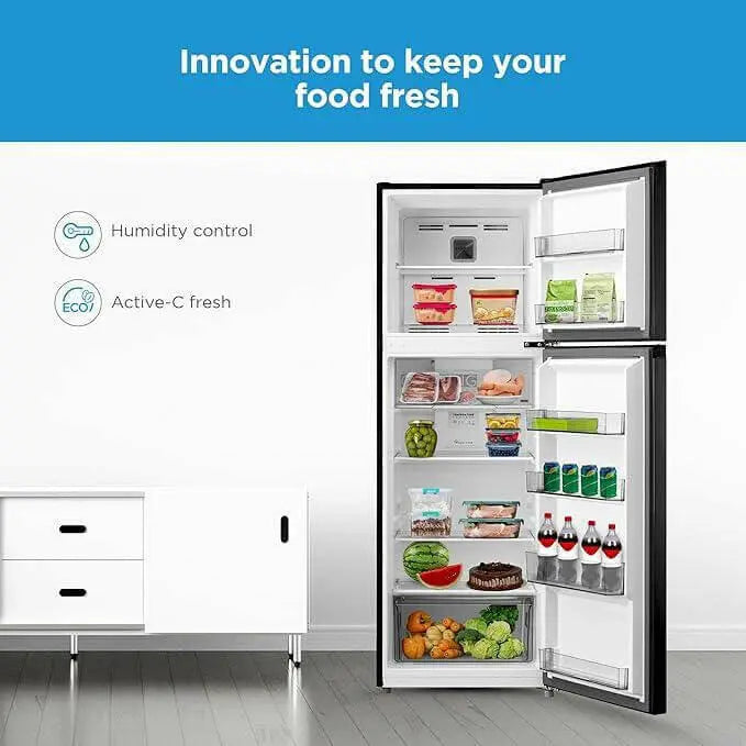 Midea 390L Gross Top Mount Double Door Refrigerator MDRT390MTE28 2 Doors Frost Free Fridge Freezer with Smart Sensor & Humidity Control