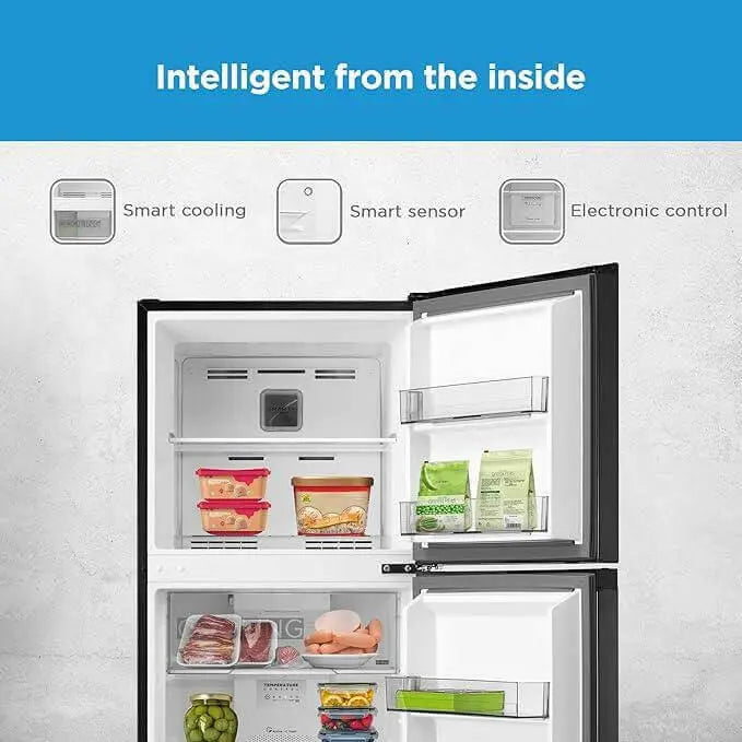 Midea 390L Gross Top Mount Double Door Refrigerator MDRT390MTE28 2 Doors Frost Free Fridge Freezer with Smart Sensor & Humidity Control