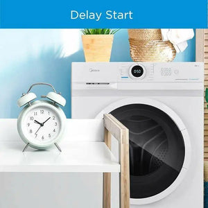 Midea 6KG Front Load Washing Machine with Lunar Dial, 1000 RPM, 15 Programs, Fully Automatic Washer, Digital LED Display, Child Lock, Mute Function