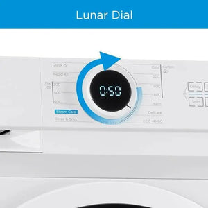 Midea 7KG Front Load Washing Machine with BLDC Inverter Motor, 1400 RPM, 15 Programs, Fully Automatic Washer with Lunar Dial, Integrated Digital