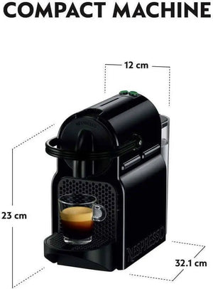 NESPRESSO Inissia D40 Black Bundle Coffee Machine - UAE Version