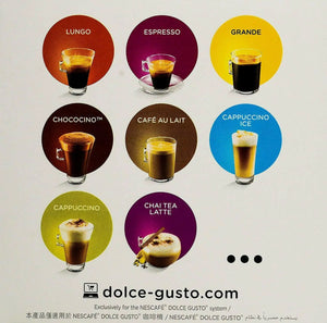 Nescafe Dolce Gusto Americano Intenso Coffee Capsules, 144g (16 Capsules, 16 Cups)