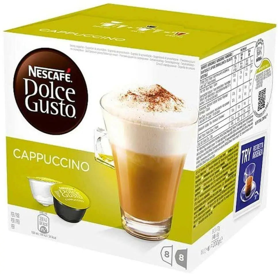 Nescafe Dolce Gusto CAPPUCCINO 16 Capsules, Coffee Capsules