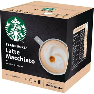 Nescafe Dolce Gusto Starbucks Latte Macchiato -12 Capsules