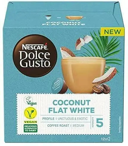 Nescafe Dolce Gusto - Vegan - Coconut Latte - 12 Coffee Capsules