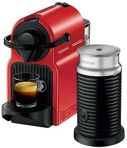Nespresso C40BU-RE Inissia Coffee Machine with Aeroccino Milk Frother