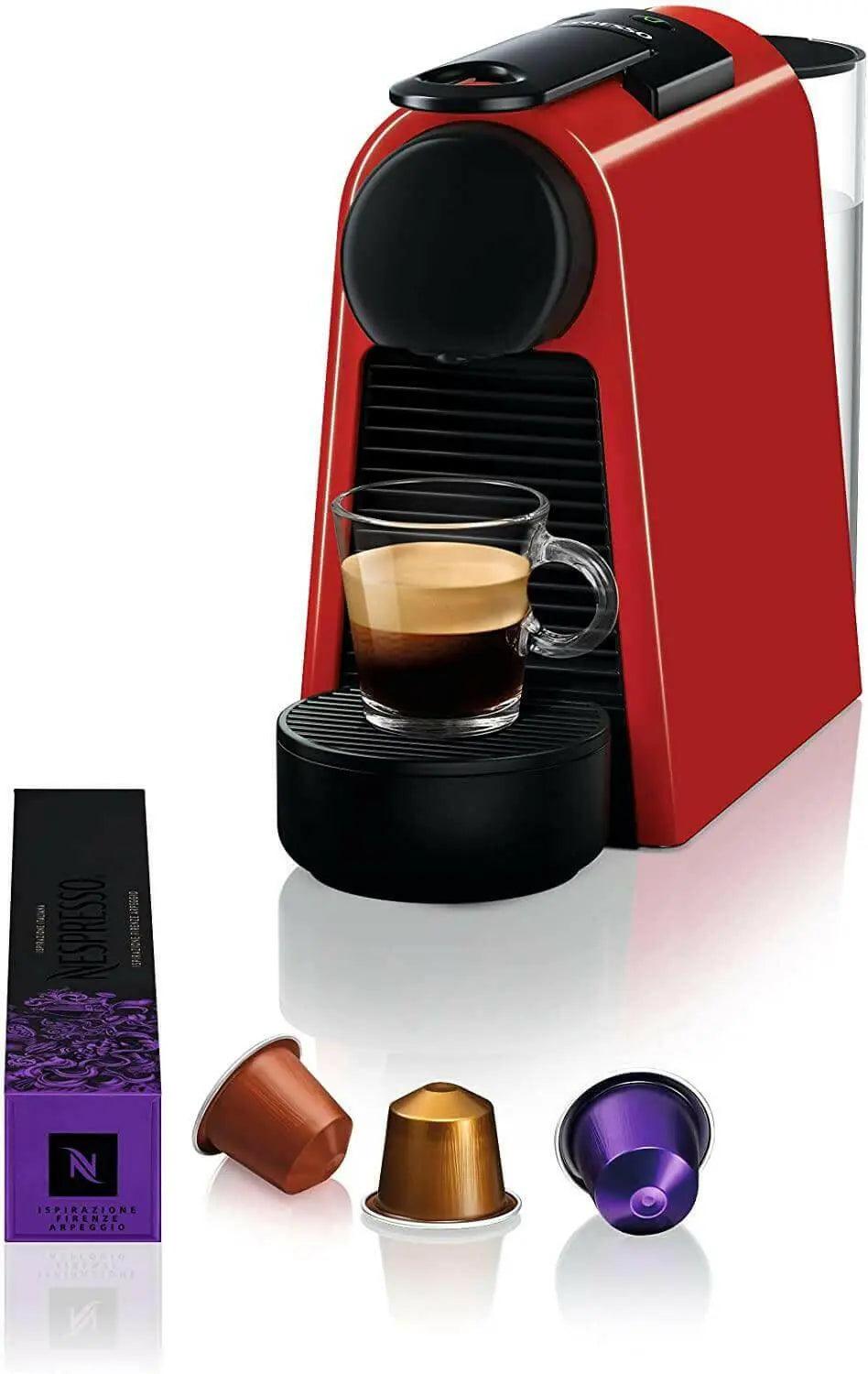 Nespresso Essenza Mini Espresso Coffee Machine - Red