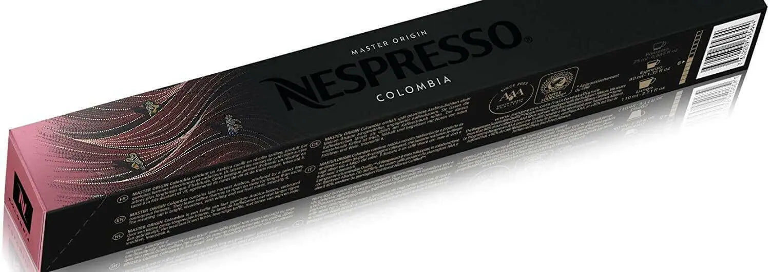 Nespresso Master Origin Colombia Coffee Capsules For 10 Capsules