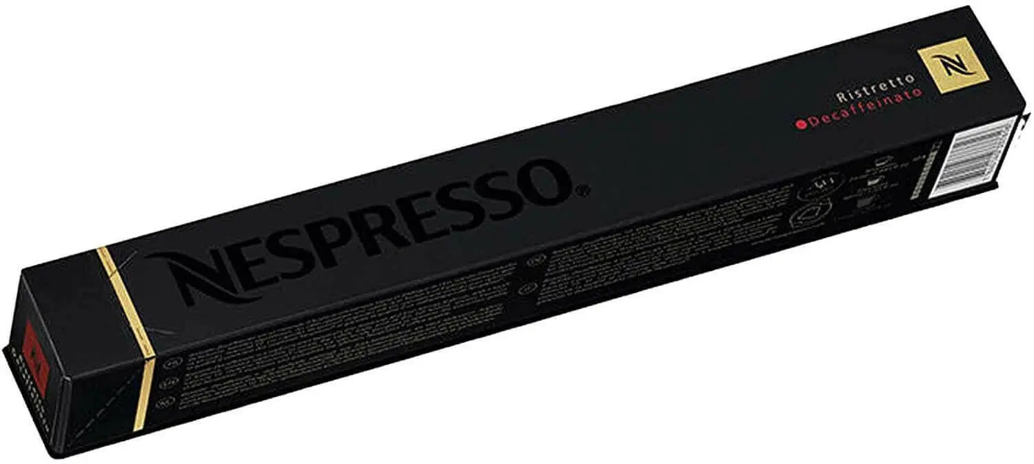 Nespresso Ristretto Decaffeinato Espresso Coffee 10 Capsule Sleeve - 50 gm
