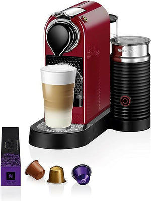 Nespresso Citiz And Milk Coffee Machine, Red, C123-ME-CR-NE - UAE Version