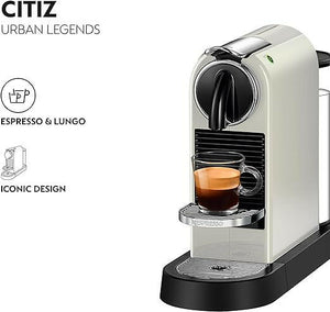 Nespresso Citiz Nespresso Machine Coffee Machine, White, D113-ME-WH-NE - UAE Version