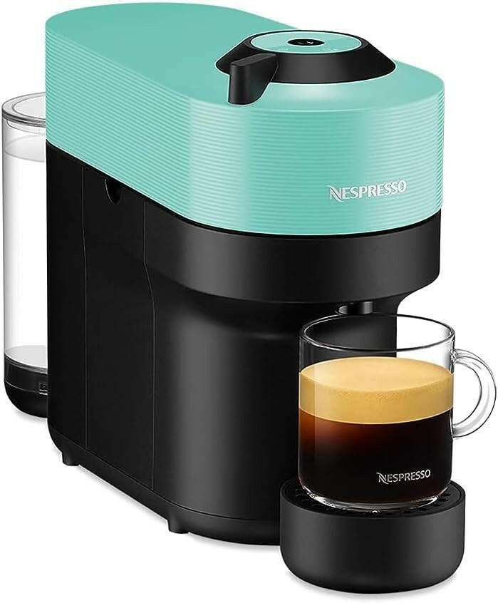Nespresso Vertuo POP Coffee Machine, Aqua, GCV2-GB-AQ-NE - UAE Version