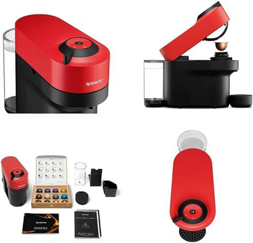 Nespresso Vertuo POP Coffee Machine, Red, GCV2-GB-RE-NE - UAE Version