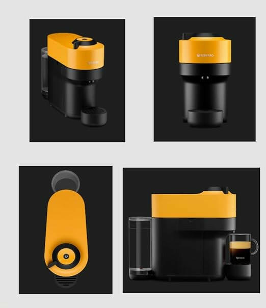 Nespresso Vertuo POP Coffee Machine, Yellow, GDV2-GB-YE-NE - UAE Version