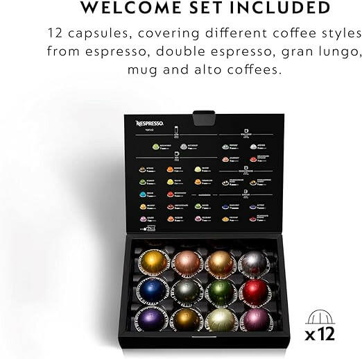 Nespresso Vertuo Plus Coffee Machine, Black, GCB2-GB-BK - UAE Version