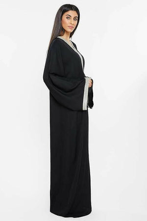 Women's Abaya Made With Fine Fabric, Comes With Matching Hijab Modern