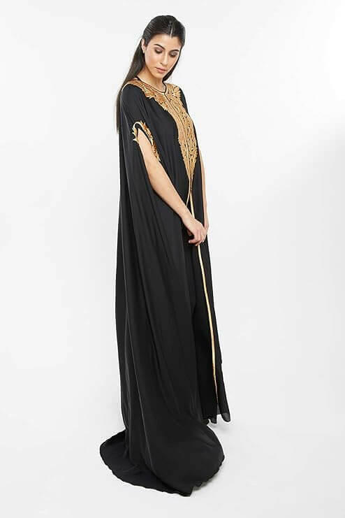 Women's Abaya Made With Fine Fabric, Comes With Matching Hijab Modern