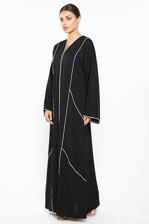 Women's Premium Abaya Made With Fine Fabric, Comes With Matching Hijab