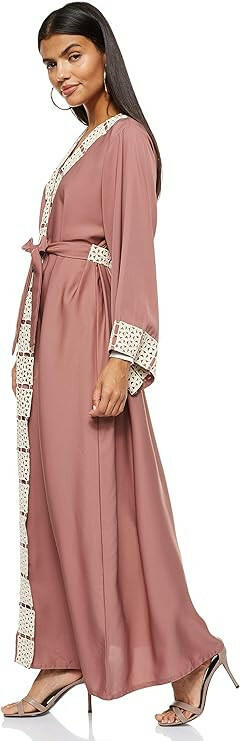 Women's Premium Abaya Made With Fine Fabric, Comes With Matching Hijab Abaya