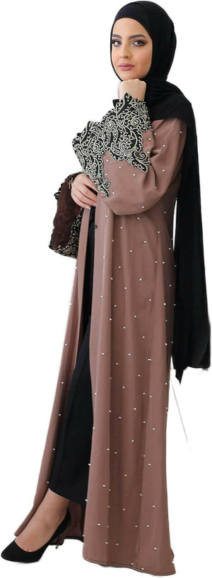 Women's Premium abaya with Mixed Materials for you