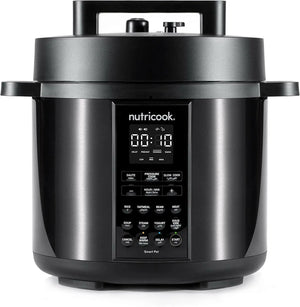 Nutricook Smart Pot 2, 8 Liters, 9 In 1 Electric Pressure Cooker, Slow Cooker, Rice Cooker, Steamer, Sauté Pot, Yogurt Maker & More, 12 Smart Programs