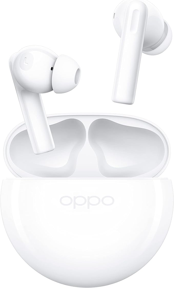 OPPO Enco Buds2 Wireless Headphone,Up to 28 Hours of Listening Time,Noise cancellation, OPPO Buds2 White